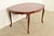 1960s Kindel Furniture French Provincial Louis XV Carved Cherry Wood Extension Dining Table, Newly Refinished For Sale - Image 5 of 16