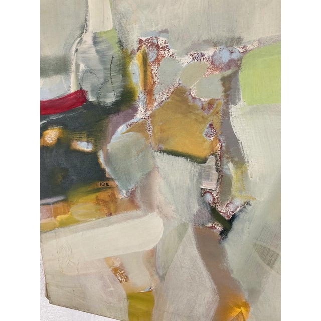 Beautiful abstract painting with fabulous colors! It is signed, we were told it was from the 60’s and the artist was on...