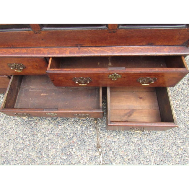 Antique English Oak Mule Chest For Sale - Image 11 of 18