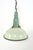 Beautiful enamelled lamp from the 50s with a convex glass plate. Cool color! Dimensions: diameter 42 cm / H48 cm / fitting...