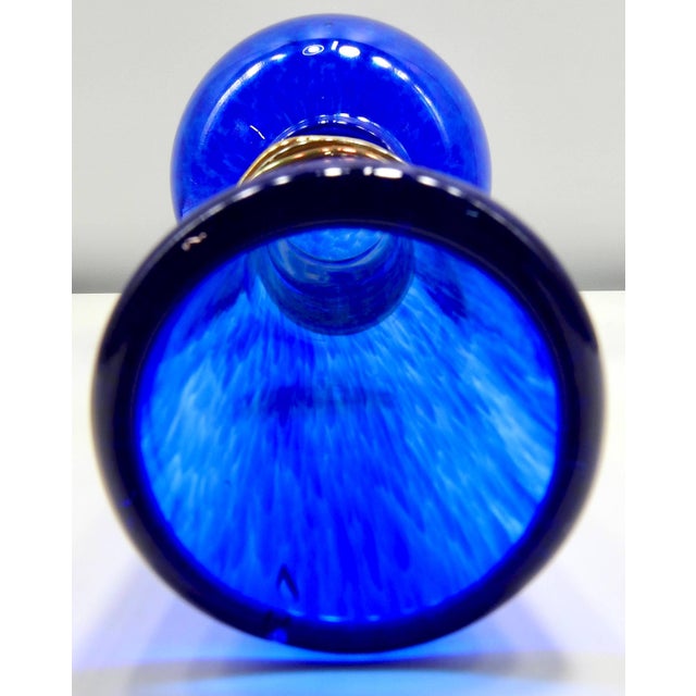 2000 - 2009 Signed Ignis Cobalt Blue Bud Vase, 2004 For Sale - Image 5 of 8
