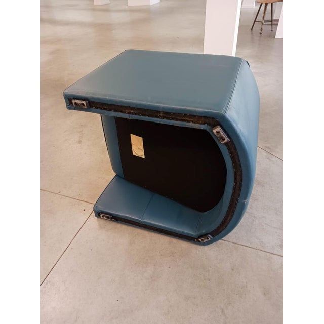 Leolux Postmodern Barrel Leather Chairs from Leolux, 1970s, Set of 4 For Sale - Image 4 of 8