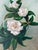 White 1970s Vintage Floral Still Life - White Blossoms Oil on Canvas Painting – Framed For Sale - Image 8 of 12