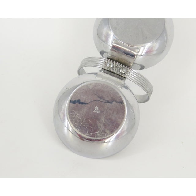 Art Deco Chrome Nut Dish With Handle by Chase For Sale - Image 10 of 10