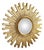 Vintage Golden Sunburst Mirror, 1960s For Sale