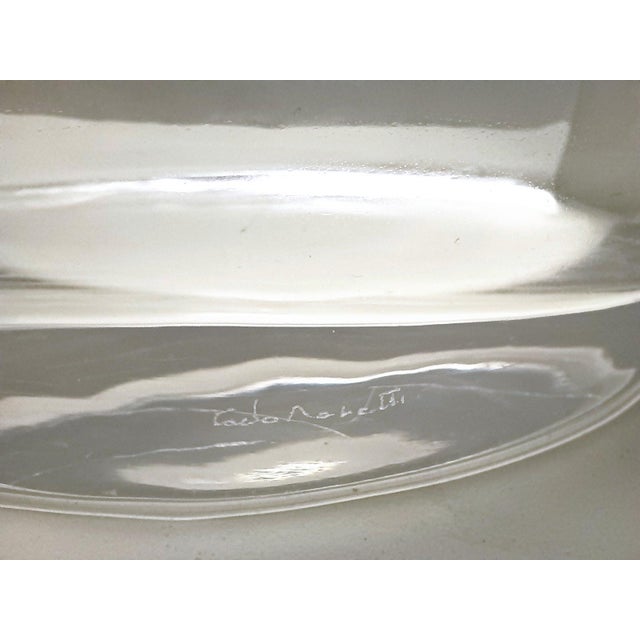 Transparent Murano Glass Vase by Carlo Moretti, Italy, 1990s For Sale - Image 12 of 14