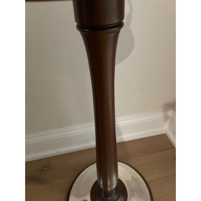 Wood 1940s Art Deco Christofle Silver Plated and Mahogany Champagne Stand With Matching Bucket For Sale - Image 7 of 15