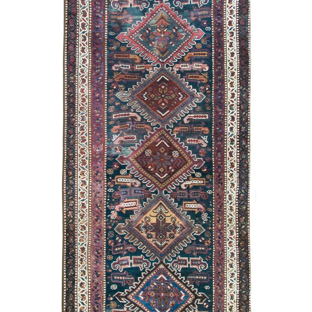 Early 20th Century Persian Qashqai Runner For Sale In Chicago - Image 6 of 14
