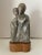 Vintage granite stone figural sculpture by EJC 1985. This green granite sculpture features a loving couple. The sculpture...