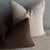 Mid-Century Modern Custom Made Beige Wool Pillow With Brass Zipper and Down Insert For Sale - Image 3 of 7