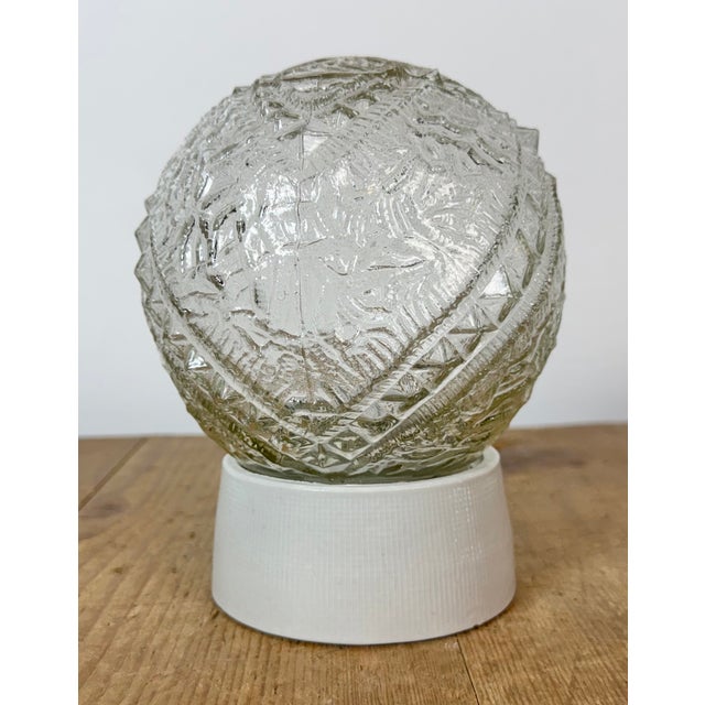 Vintage White Porcelain Ceiling Light, 1970s For Sale - Image 4 of 13