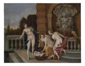 Circle of Francesco Albani, Italian Mythological Scene, 1660, Oil on Board