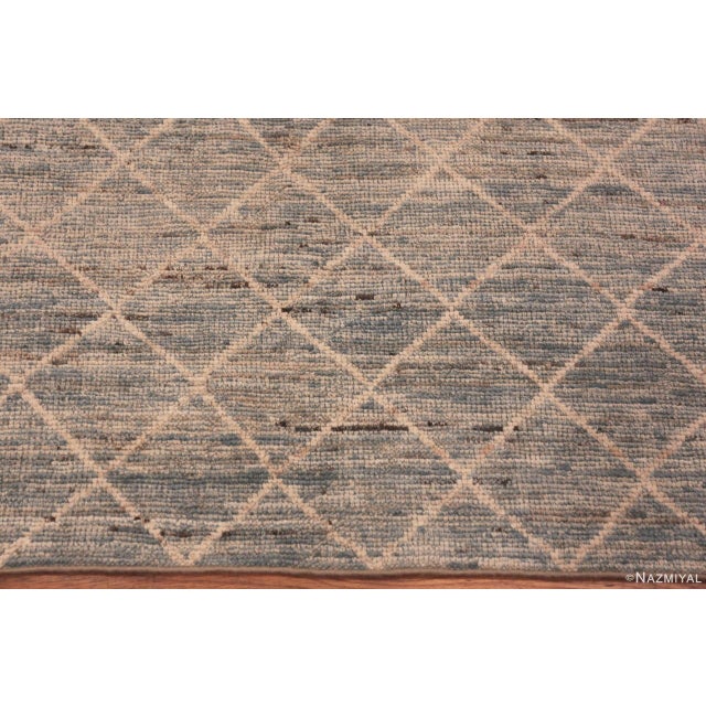 Textile Modern Moroccan Design Runner Rug For Sale - Image 7 of 8