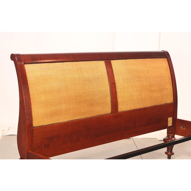 Grange Louis Philippe Style Cherry King Sleigh Bed For Sale In Philadelphia - Image 6 of 18