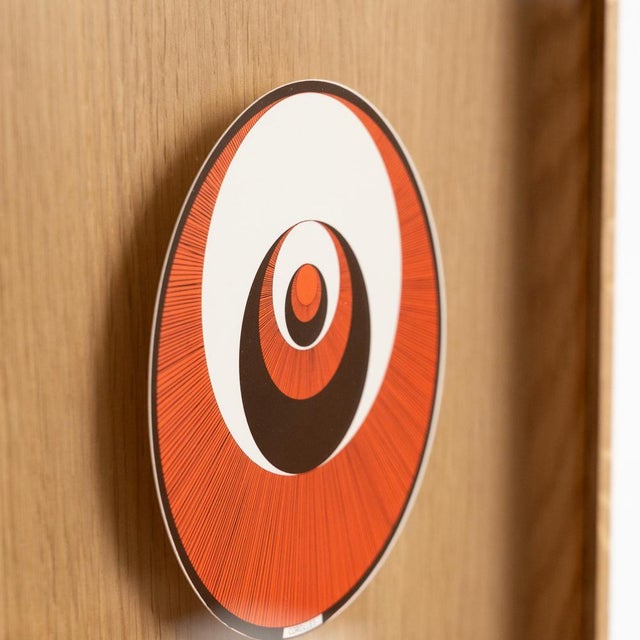 Marcel Duchamp, Red Black and White Corolles Rotorelief from Konig Series 133, 1987, Wood For Sale - Image 10 of 14