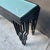 1980s Art Deco Revival Iron Console Table With Frosted Glass Top For Sale In Los Angeles - Image 6 of 8