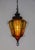 1960s Caged Amber Glass Lantern For Sale In San Francisco - Image 6 of 12