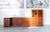 Modular Corner Cabinet in Cherrywood with Glass and Carved Doors with Fox Hunt Design, 1970s, Set of 4 For Sale - Image 12 of 12