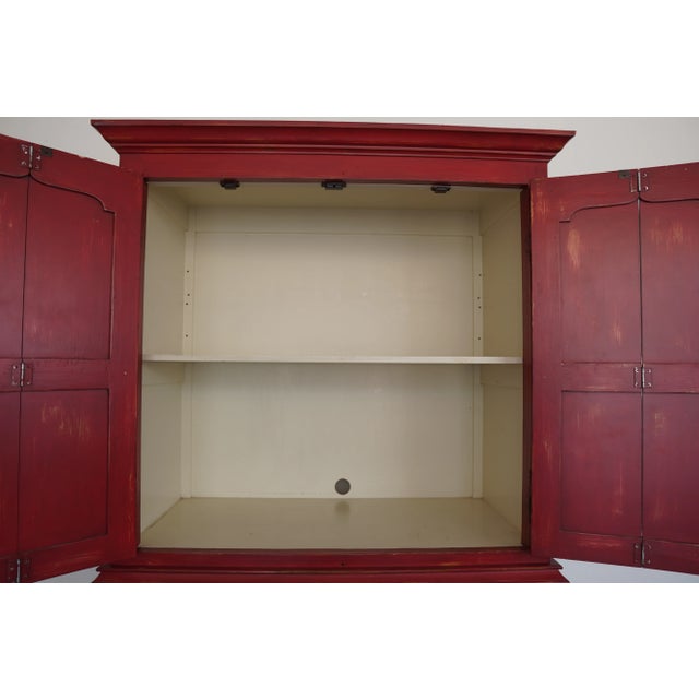 Red Vintage Dutch Kas For Sale - Image 8 of 13