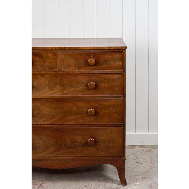 Early 19th Century Flame Mahogany With Original Knobs (C. 1825) For Sale - Image 10 of 13
