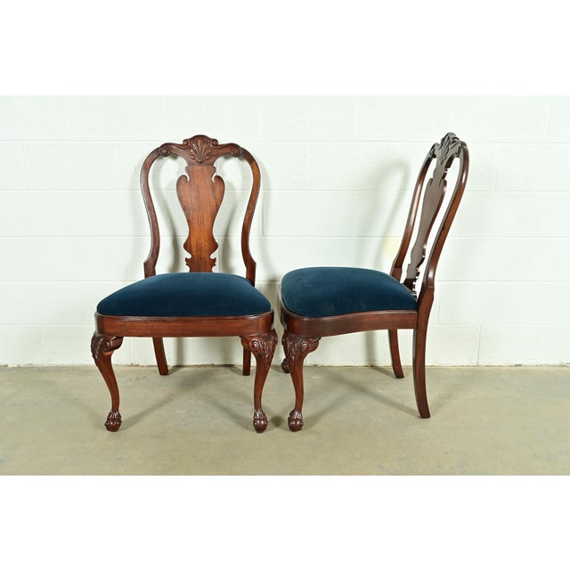 Smith & Watson Georgian Carved Mahogany Dining Chairs, Set of Six For Sale - Image 11 of 14