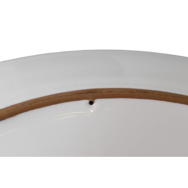 White Early 20th Century Italian Hand Painted Caleca Belvidere Platter For Sale - Image 8 of 10