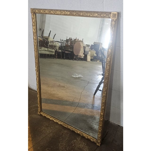 Friedman Brothers Late 20th Century Friedman Brothers Gold Gilt Carved Large Decorative Mirror, Made in New York For Sale - Image 4 of 7