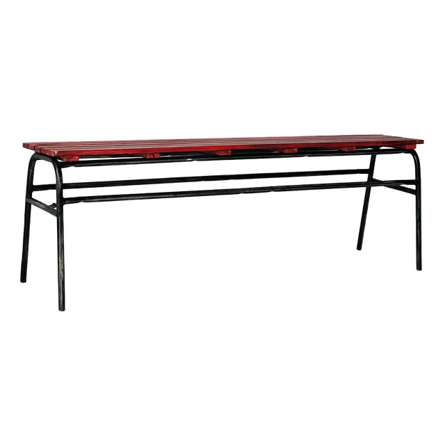 Industrial Bench in Pine, 1970s For Sale