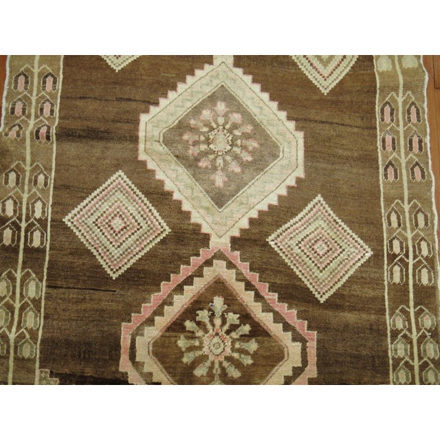 Textile Zabihi Collection Turkish Wide Gallery Runner For Sale - Image 7 of 7