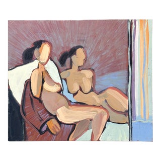 Expressionist Figure Painting Hartman California For Sale