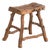 Antique Stool in Elm, 1900s For Sale