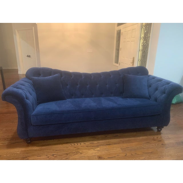 Navy Blue Large Sofa Chairish