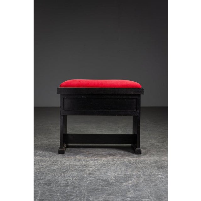 The Hague School Pander Stool by Hendrik Wouda, 1920s For Sale - Image 10 of 15
