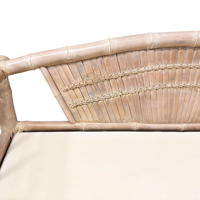 1980s Miami Coastal Elephant Bamboo Pole Sofa & Lounge Chair Living Room Set For Sale In Los Angeles - Image 6 of 18
