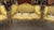 Gold Vintage Gilt Caned Settee & Pair of Armchairs For Sale - Image 8 of 10