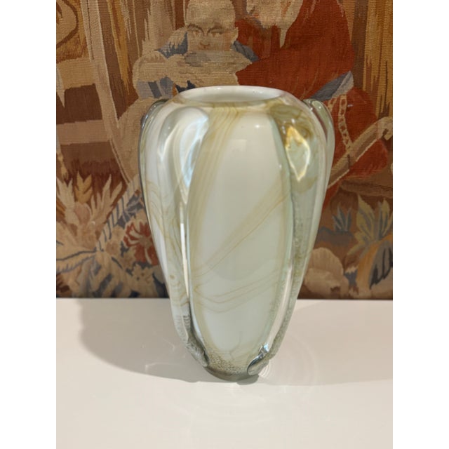 Large Scale Vintage Murano Style Teardrop Art Glass Vase For Sale - Image 18 of 18