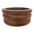 Large Vintage Scandinavian Fluted Teak Bowl For Sale
