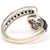 This ring features black sapphire, offering a most distinct look. You'll easily catch attention with the pave diamond...