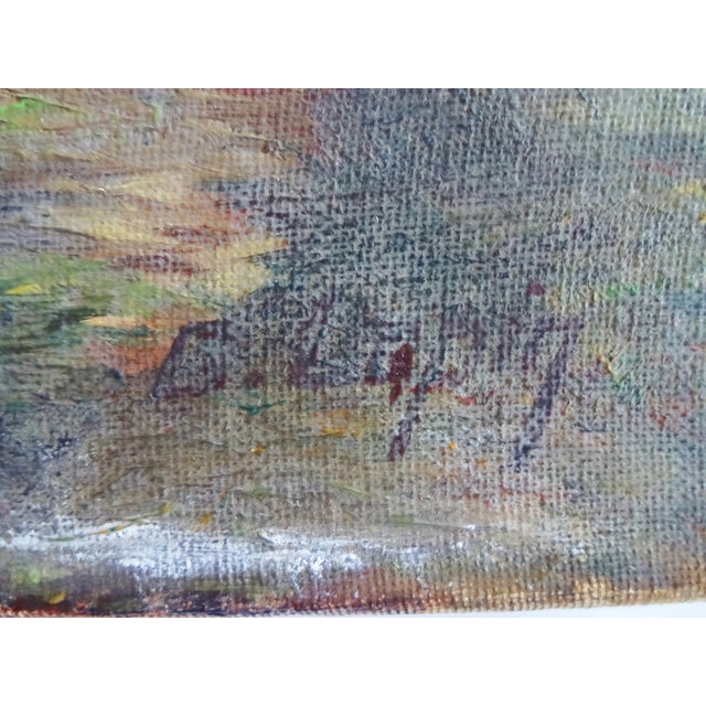 Late 19th Century Antique Louis Jacques Dupuy French Landscape Oil Painting For Sale - Image 4 of 10