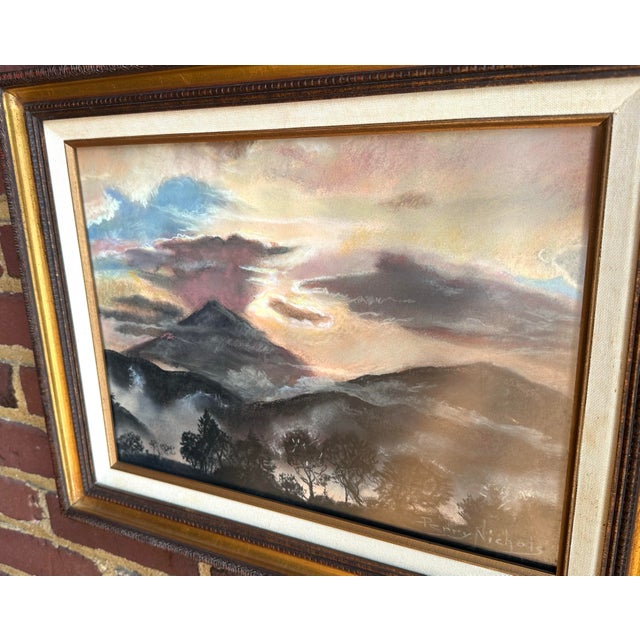 1990s Pastel Landscape by Perry Nichols For Sale - Image 5 of 12