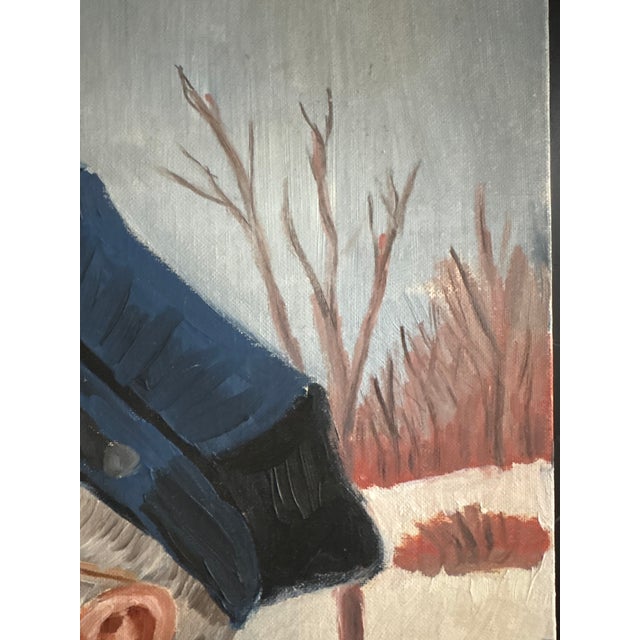 1980s Oil Painting - Portrait by Lester J Clarke (1912-1999) For Sale - Image 4 of 13