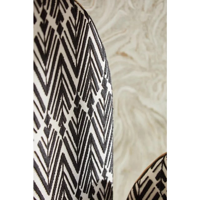 Harlequin Harlequin Thalia Fabric in Black Earth - a Sample For Sale - Image 4 of 4
