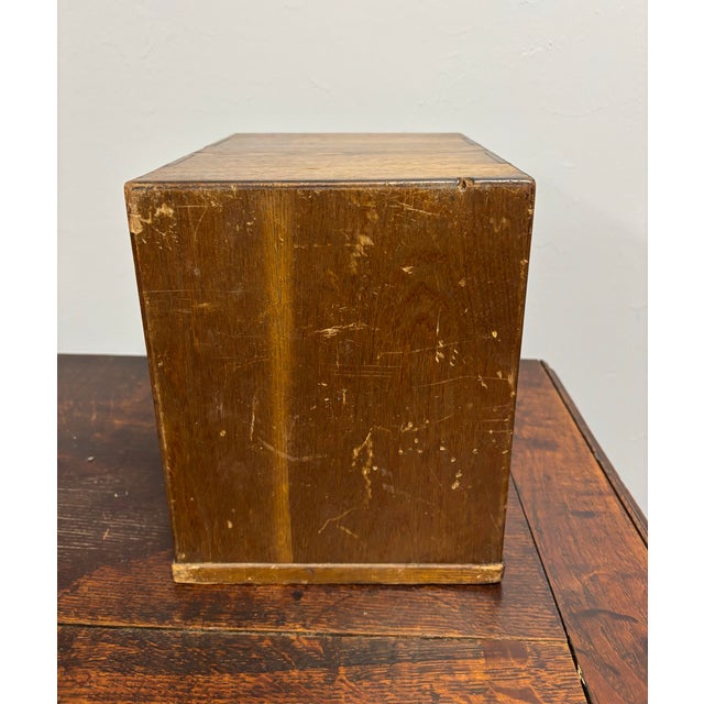 Wood Antique English Tabletop Chest of Drawers For Sale - Image 7 of 8