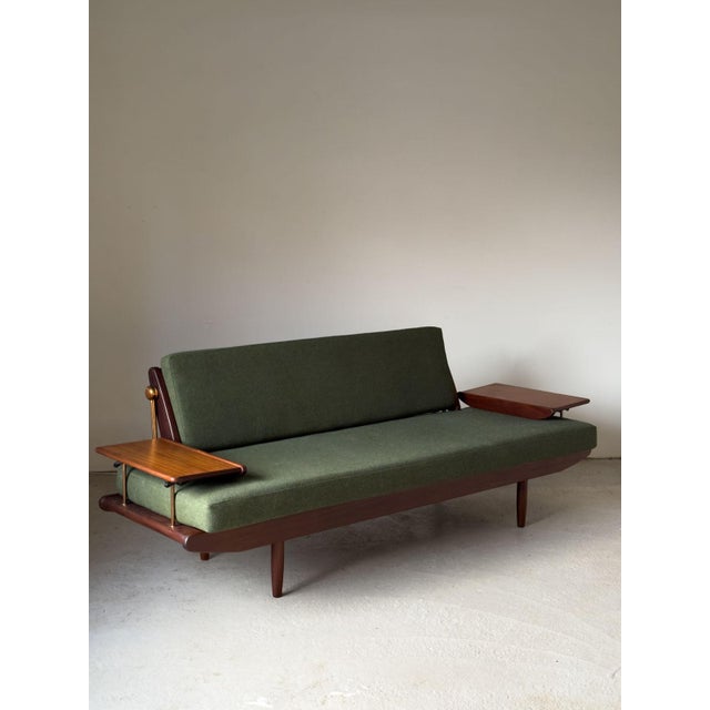 Wentworth Sofa in Green Maine Line Flax Camira Fabrics by Toothill, 1960s For Sale - Image 14 of 14