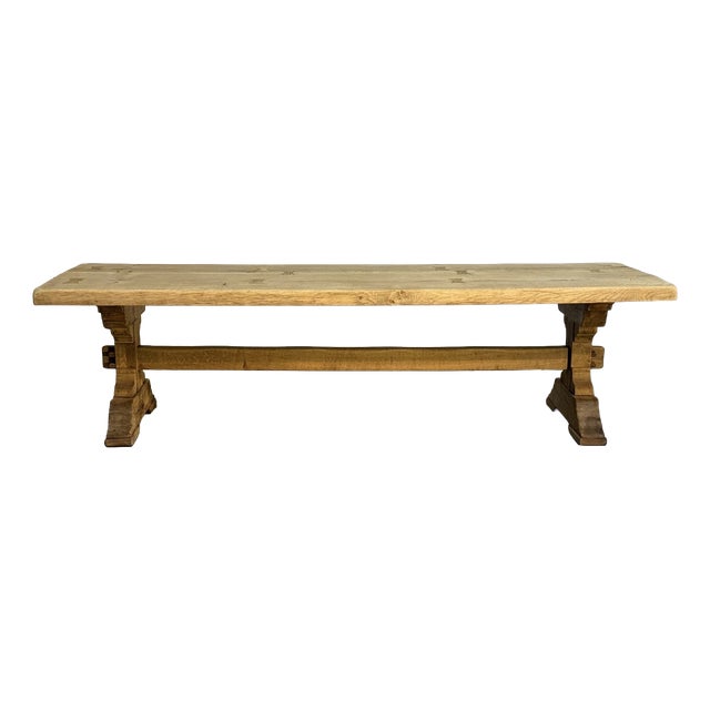 Large French Oak Farmhouse Dining Table, 1920 For Sale