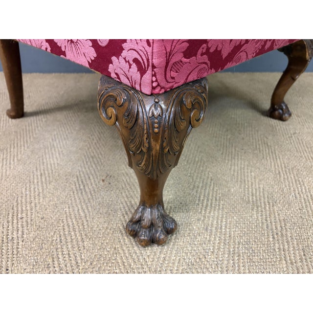 A very good large scale wing armchair in the early Georgian style. Dating from the late 19th century and of generous...