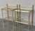 Pair of Midcentury Italian Bronze and Glass With Nightstands With Crest For Sale - Image 4 of 11