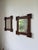 Tramp Art Style Wooden Mirrors, 1950s, Set of 2 For Sale - Image 12 of 18