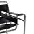 Modern Wassily Chair Leather Armchair Black Chair by Marcel Breuer for Knoll Inc. For Sale - Image 3 of 14