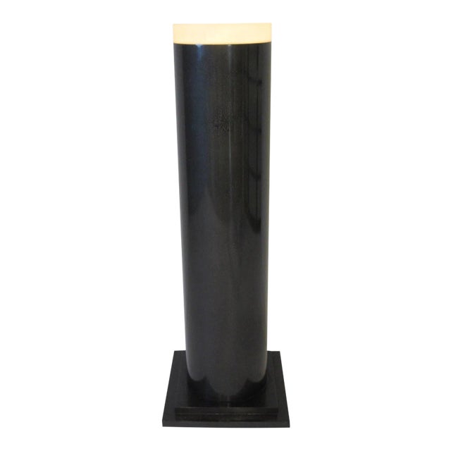 Post Modern Lucite Light Up Column Pedestal by Giovanni For Sale